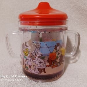 Vintage Looney tunes baby double handles sip cup
